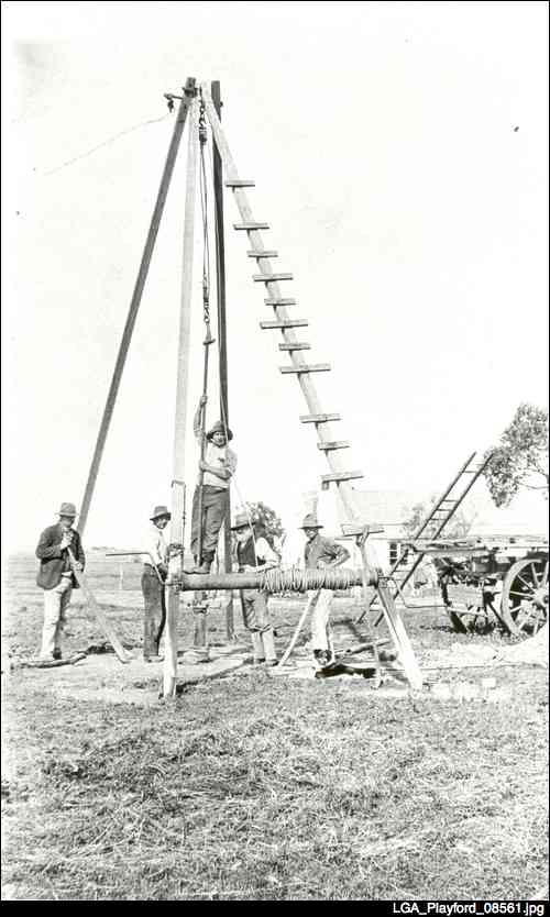 Sinking a bore, Virginia